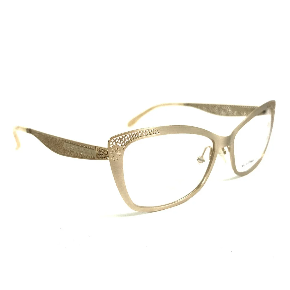 BCBGMAXAZRIA Eyeglasses Frames BEATRIZ GOLD Cat Eye Brushed Gold 53-15-140